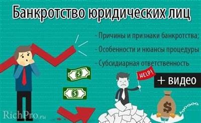 Последствия признания банкротства