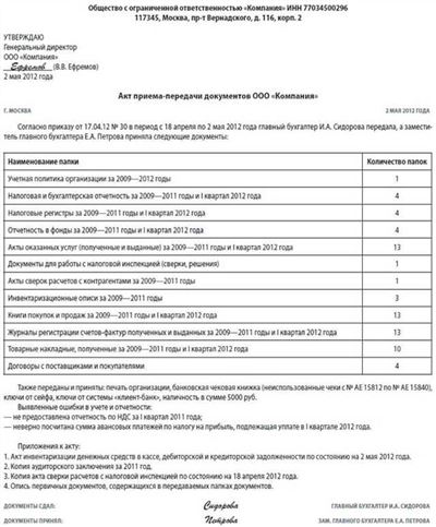 Права и обязанности сотрудника в процессе передачи дел