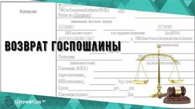 Необходимые документы для возврата госпошлины